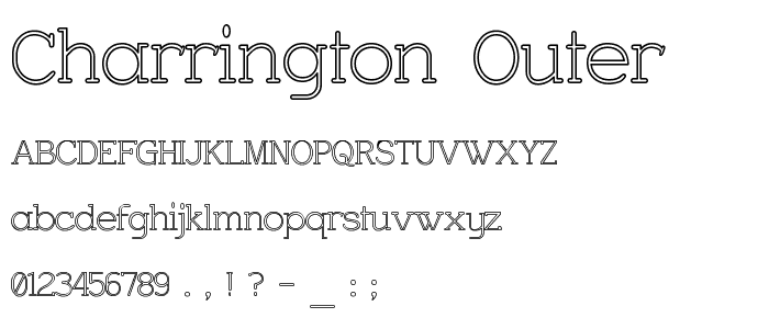 Charrington Outer font